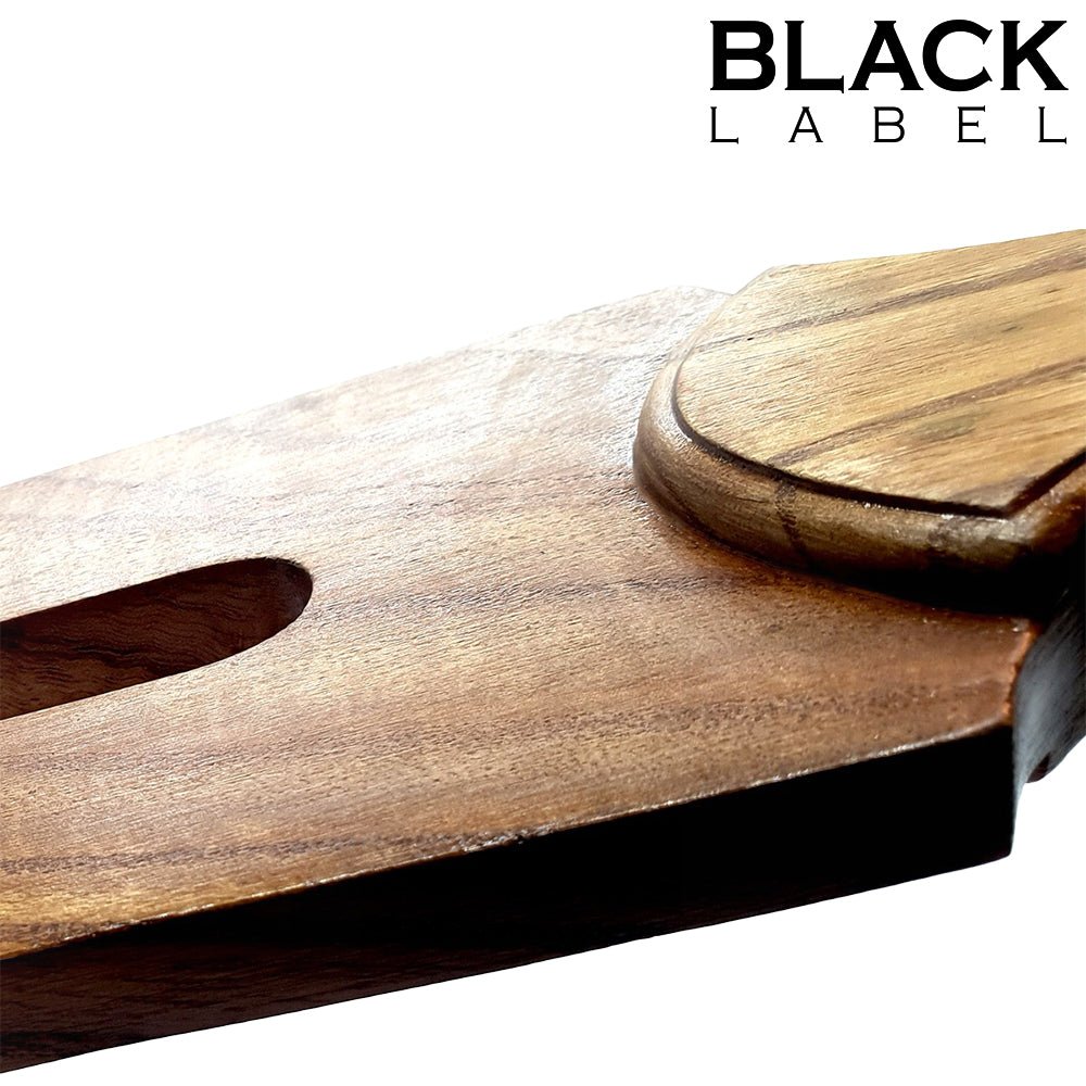 Houten Slot Tawse Paddle – BDSM Slagplank met 2 Sleuven - Houten Spanking Paddle - SM-speeltjes