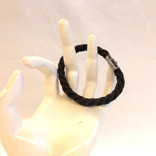 Jute Armband Handgekleurd 8g – Magneetslot 6mm Paars Bordeaux Groen - BDSM Sieraden - SM - speeltjes