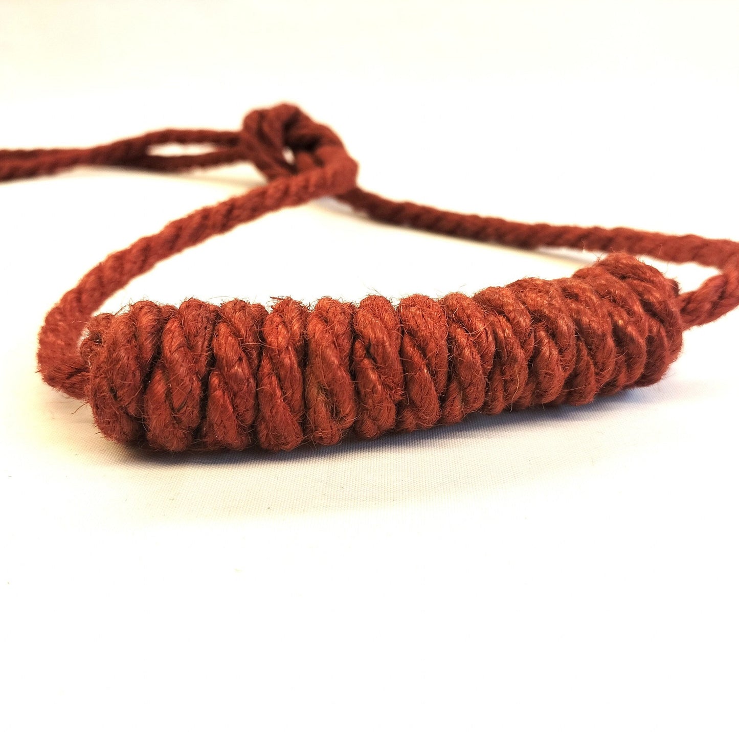 Jute Mondgag Handgemaakt 6mm – Naturel of Rood 9cm Gagball Shibari - Gagballs - SM - speeltjes