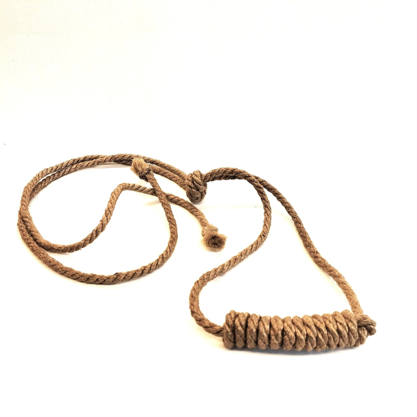 Jute Mondgag Handgemaakt 6mm – Naturel of Rood 9cm Gagball Shibari - Gagballs - SM - speeltjes