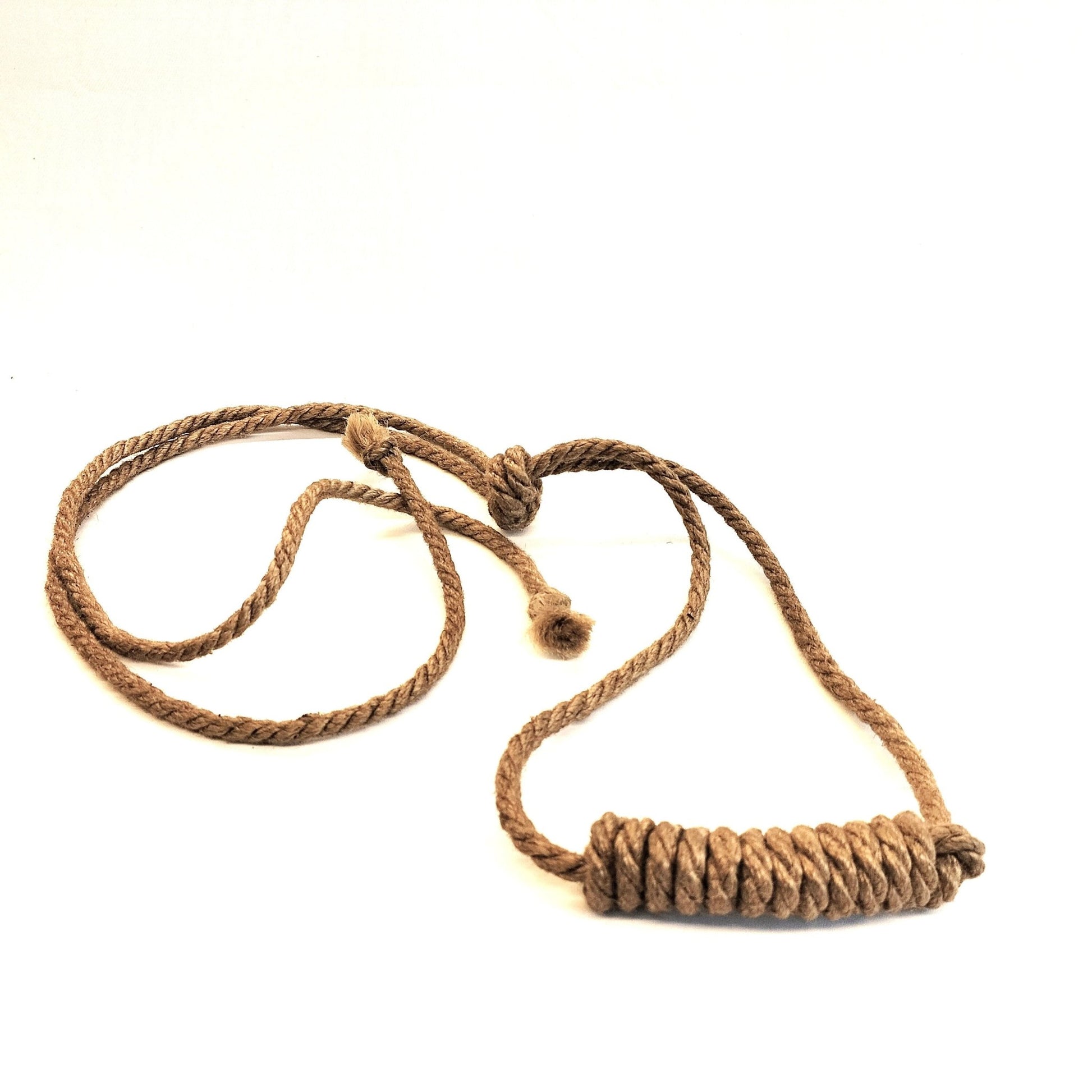 Jute Mondgag Handgemaakt 6mm – Naturel of Rood 9cm Gagball Shibari - Gagballs - SM - speeltjes
