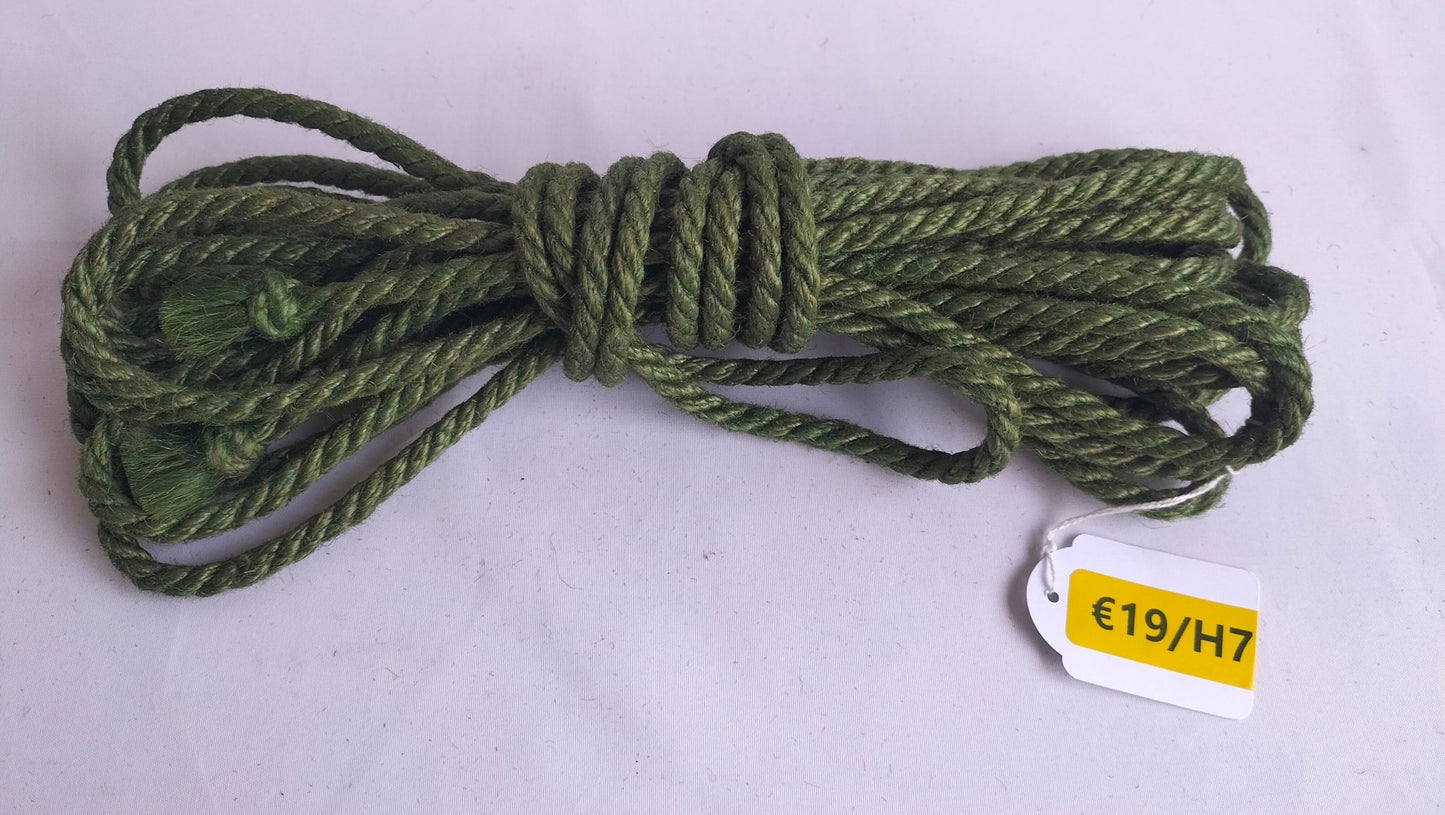 Jute touw 8 meter 6mm diverse kleuren - SM - speeltjes