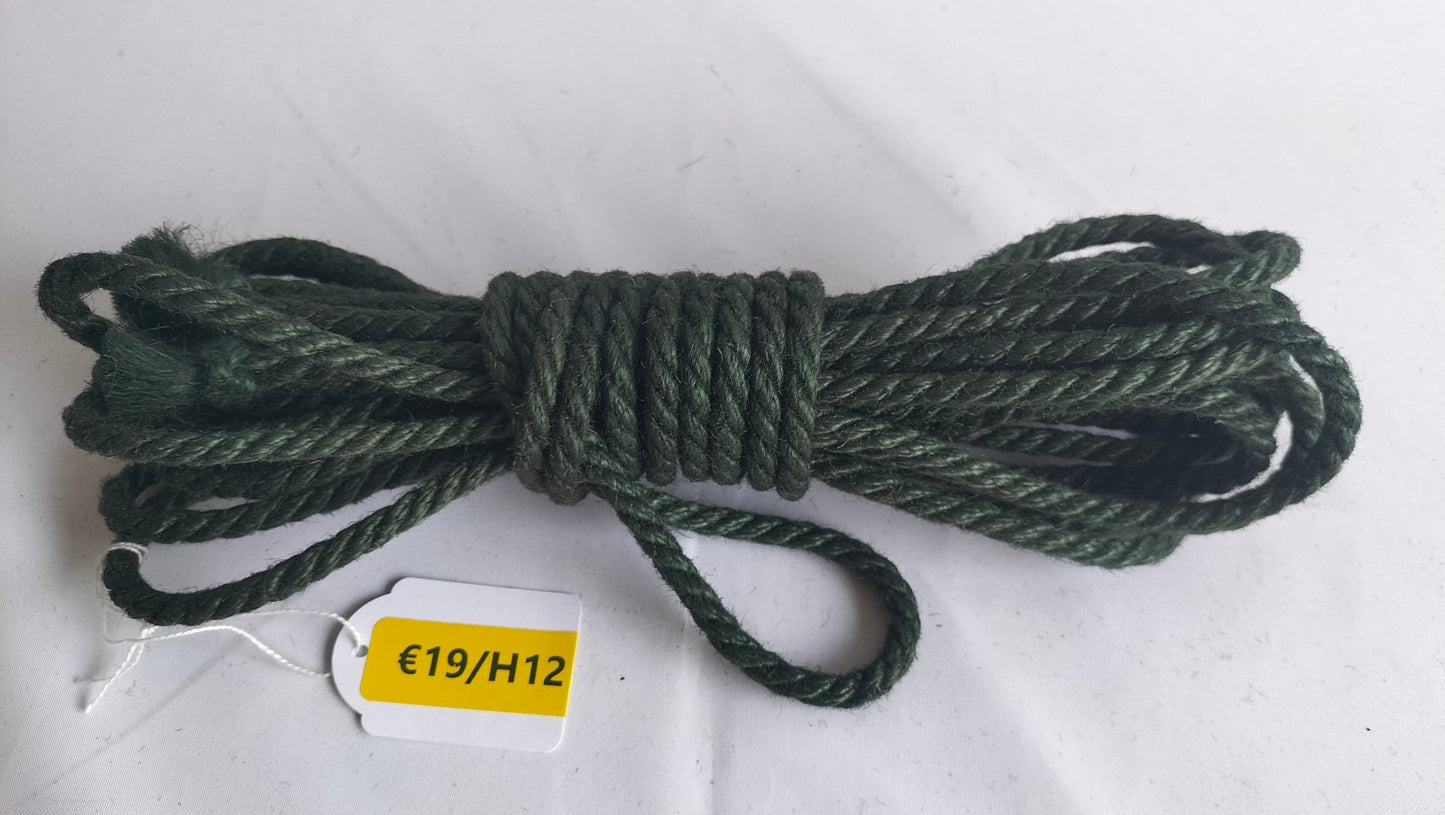 Jute touw 8 meter 6mm diverse kleuren - SM - speeltjes