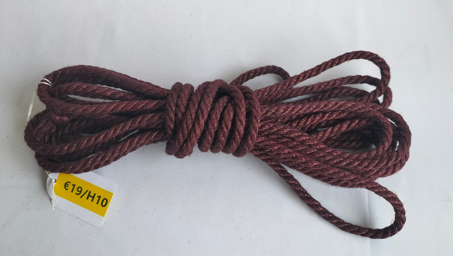 Jute touw 8 meter 6mm diverse kleuren - SM - speeltjes