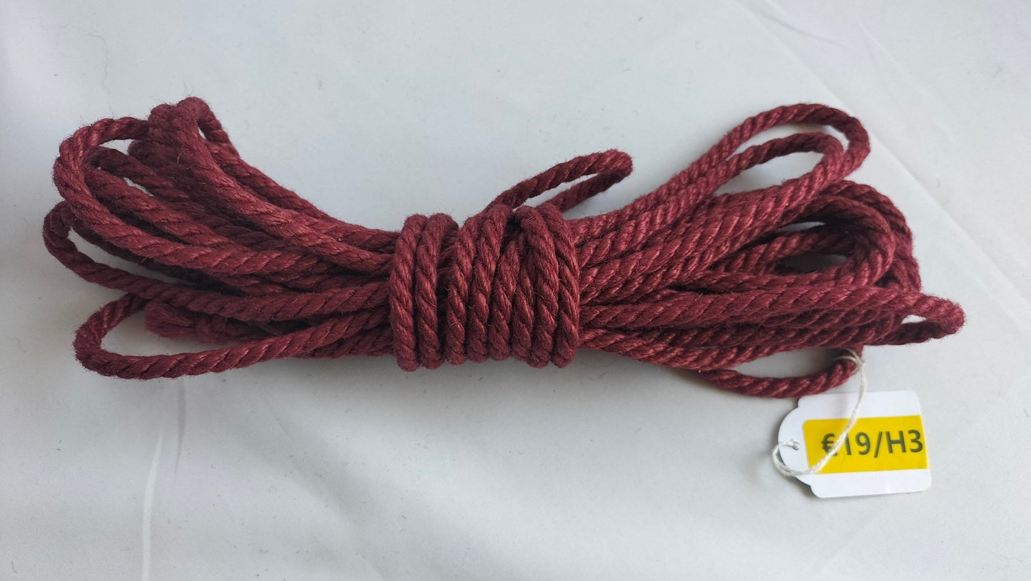 Jute touw 8 meter 6mm diverse kleuren - SM - speeltjes