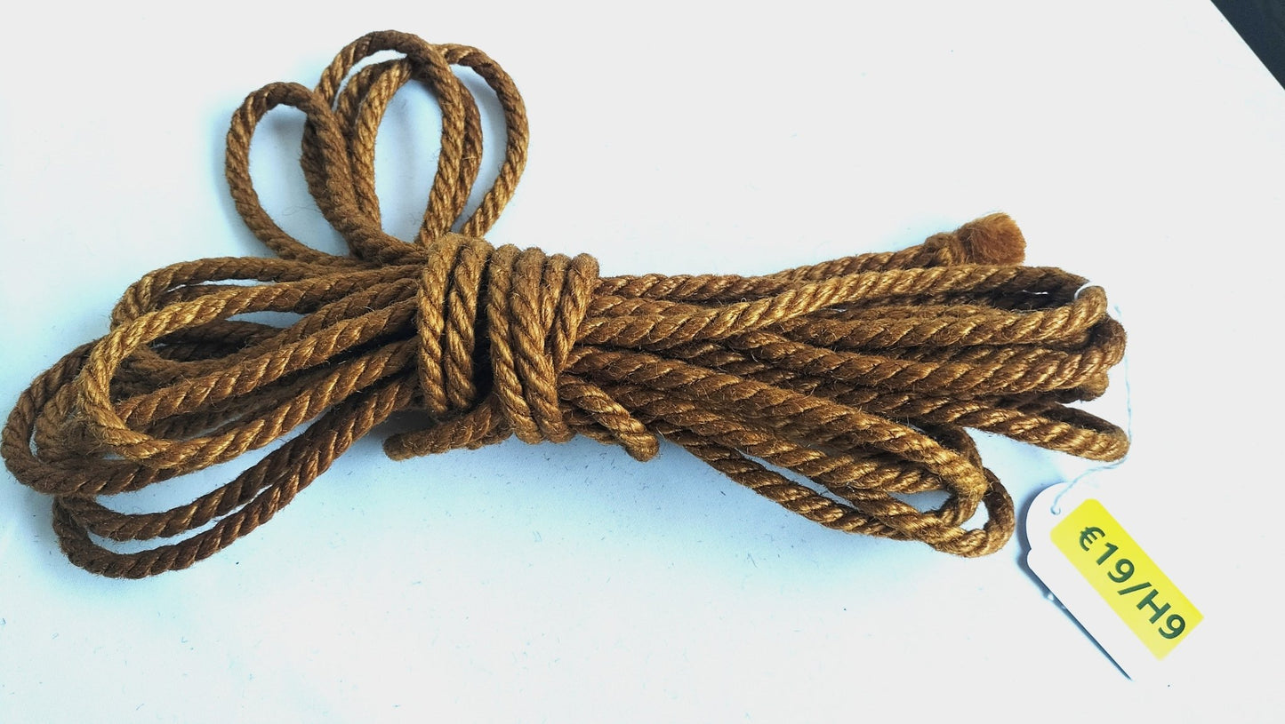 Jute touw 8 meter 6mm diverse kleuren - SM - speeltjes