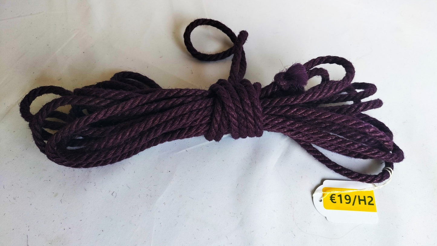 Jute touw 8 meter 6mm diverse kleuren - SM - speeltjes