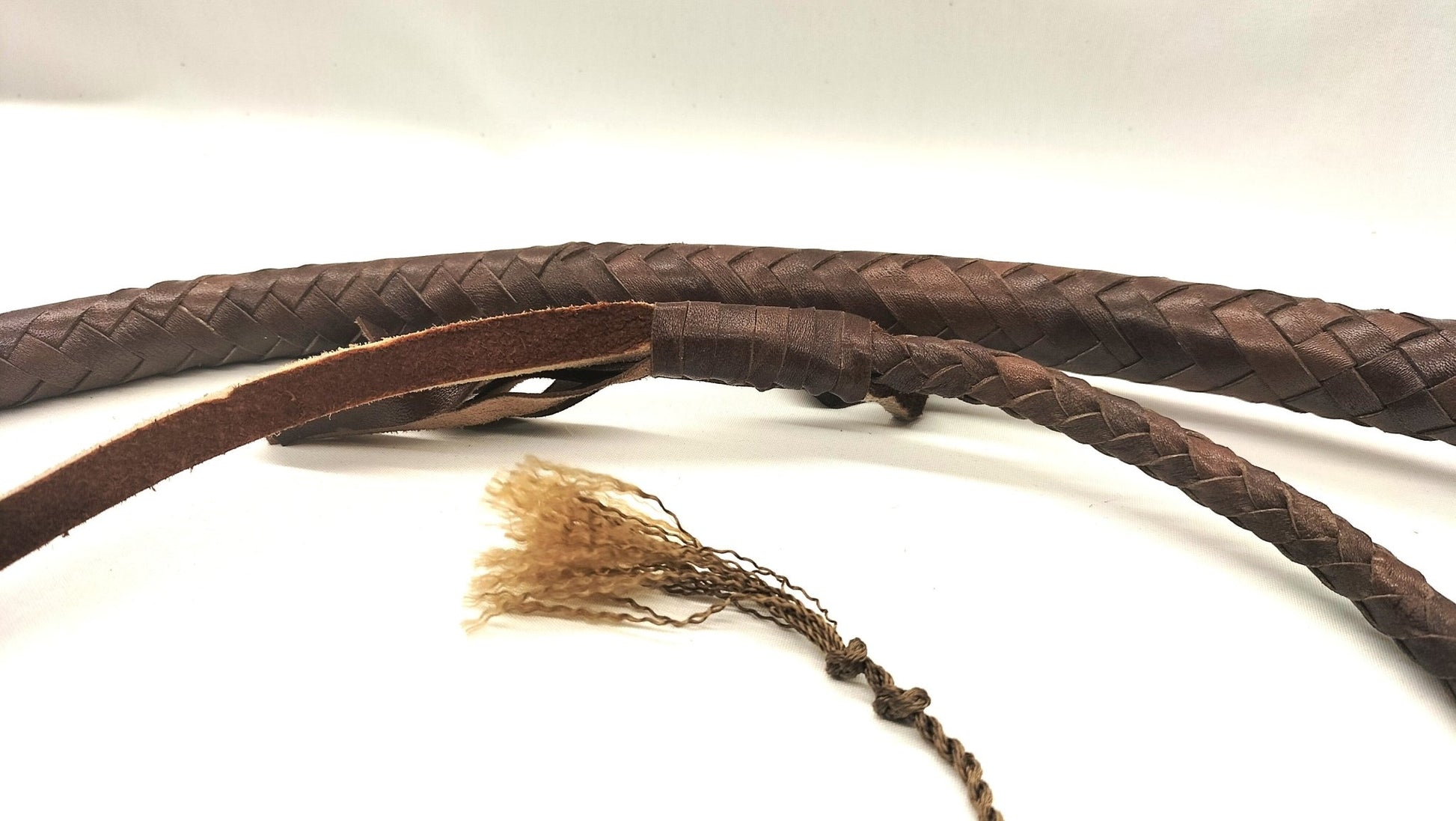 Kangoeroe Leren Snakewhip 4 Foot (120cm) - Verzwaard met Lood - Impact Play - Zwepen - SM - speeltjes