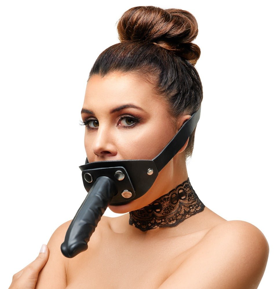 Leather penis gag - SM - speeltjes