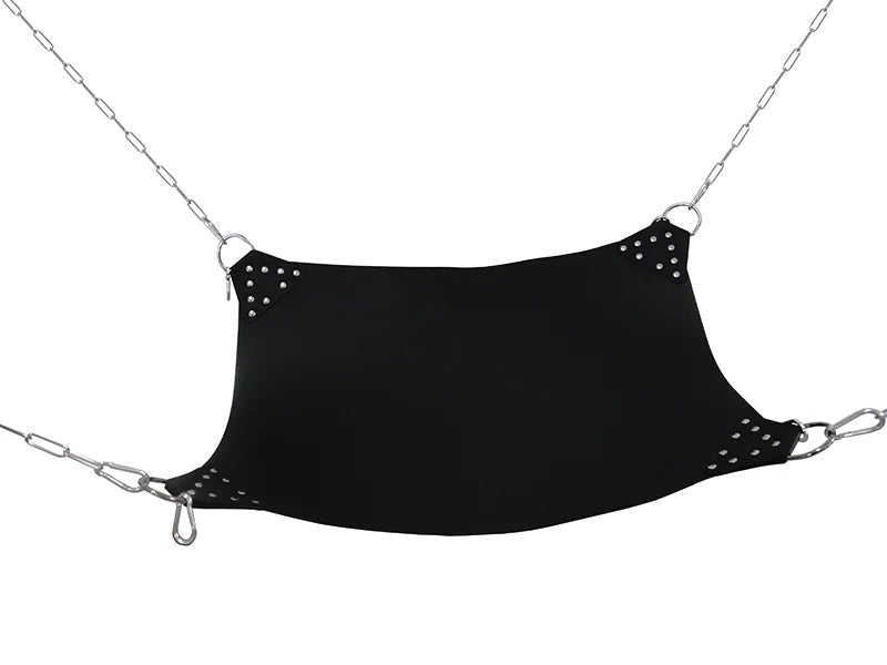Lederen Sling met Kettingen - 4 - Punts BDSM Hangmat voor Avontuurlijk Spel - BDSM Meubels - SM - speeltjes