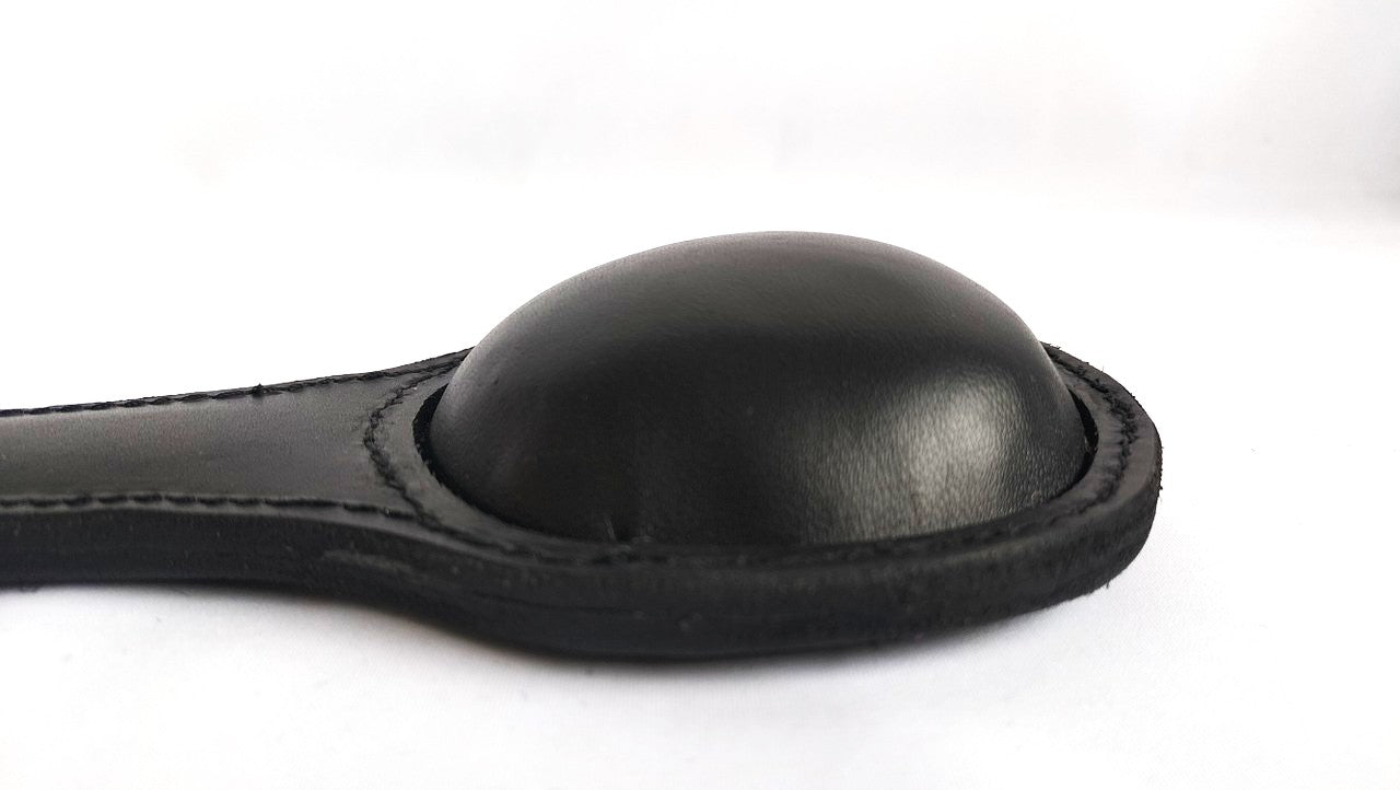 Lederen soft bol paddel (keuze tussen zwart of zwart/rood combinatie) - SM - speeltjes