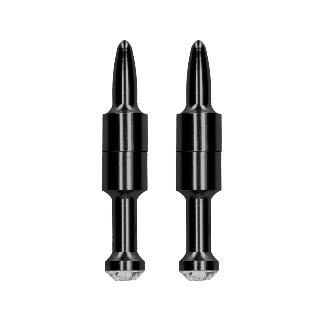 Magnetische tepelklemmen zwart - SM - speeltjes