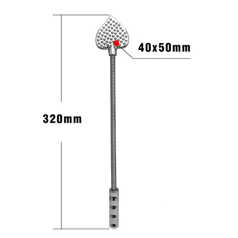 Metalen Paddle met Veer - Impact Toy Hartvormig Slagvlak 32cm - Impact Play - SM - speeltjes