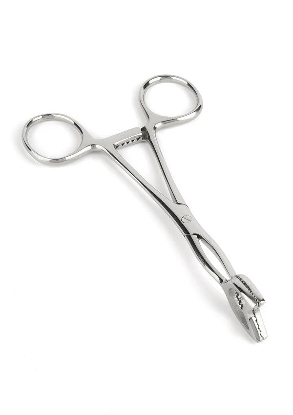 Mr. Steel Cube Tongs RVS – BDSM Klem met Vergrendeling - Medical Play - SM-speeltjes