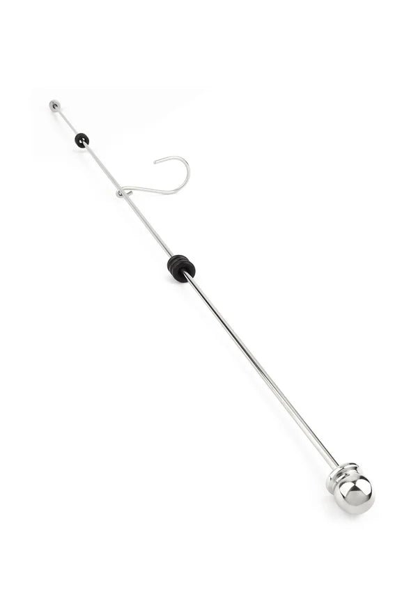 Mr. Steel Long Thai Hooked Pain Stick – RVS met Haak 45 cm - RVS pain stick - SM-speeltjes
