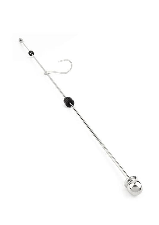 Mr. Steel Long Thai Hooked Pain Stick – RVS met Haak 45 cm - RVS pain stick - SM-speeltjes