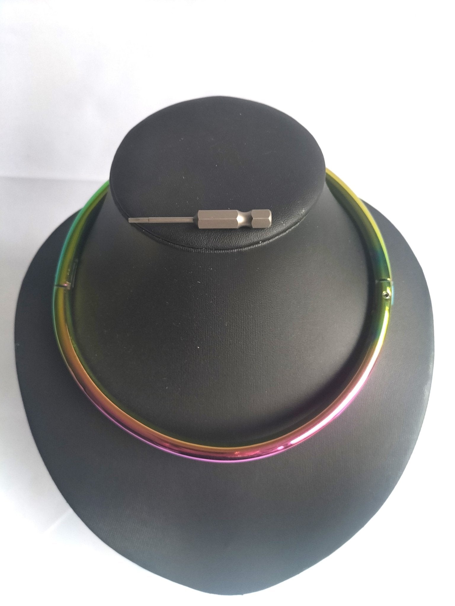Multicolor RVS ronde collar zonder O - ring (diverse maten) - SM - speeltjes