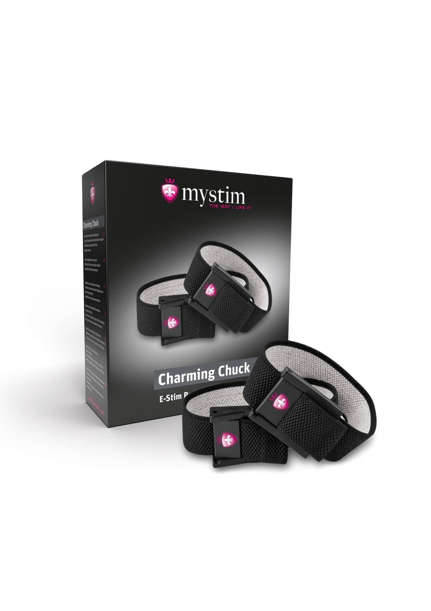 Mystim Charming Chuck – Elastische Geleidende E-Stim Riem met 2mm Plug - E-Stim Accessoire - SM-speeltjes