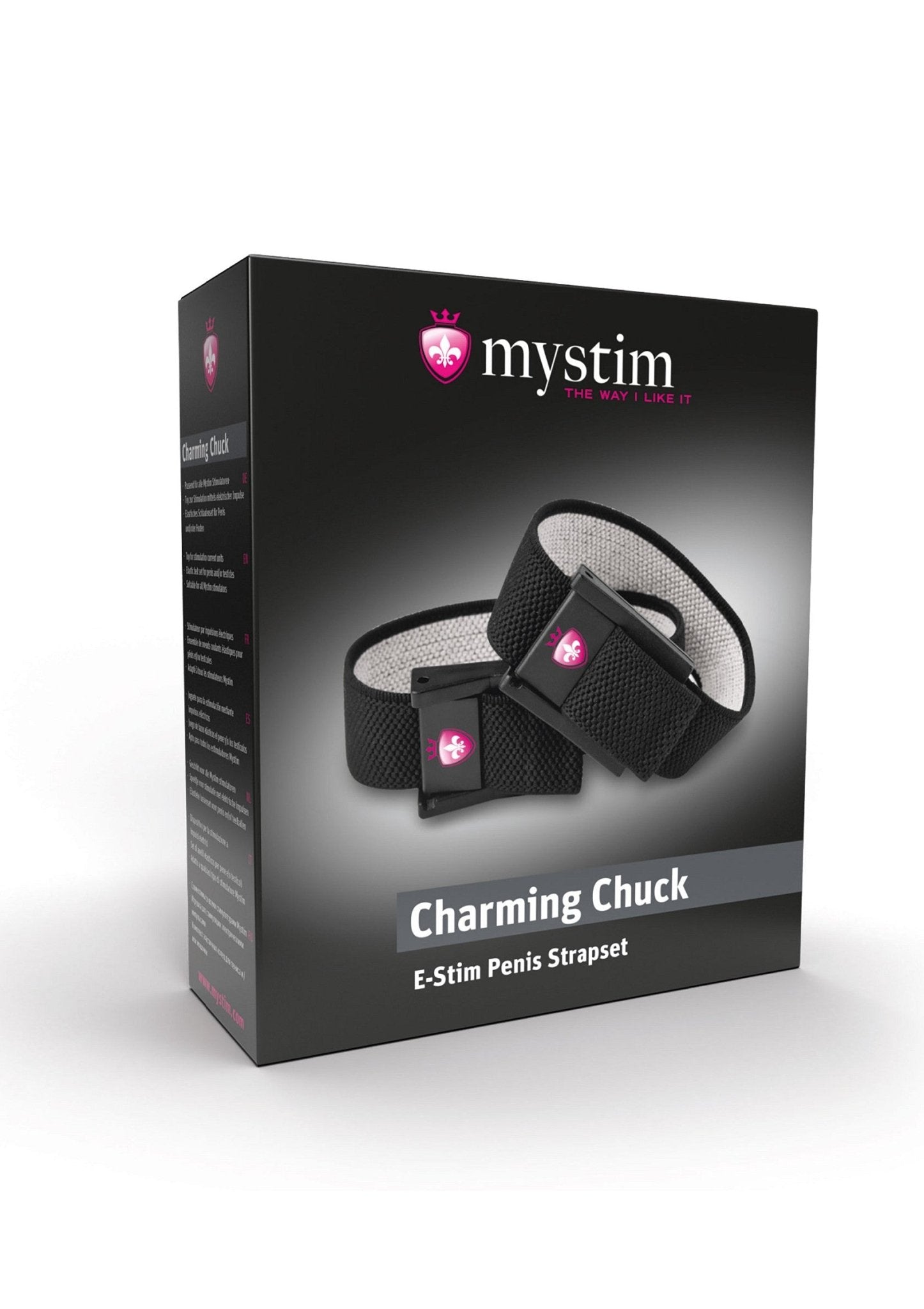 Mystim Charming Chuck – Elastische Geleidende E-Stim Riem met 2mm Plug - E-Stim Accessoire - SM-speeltjes