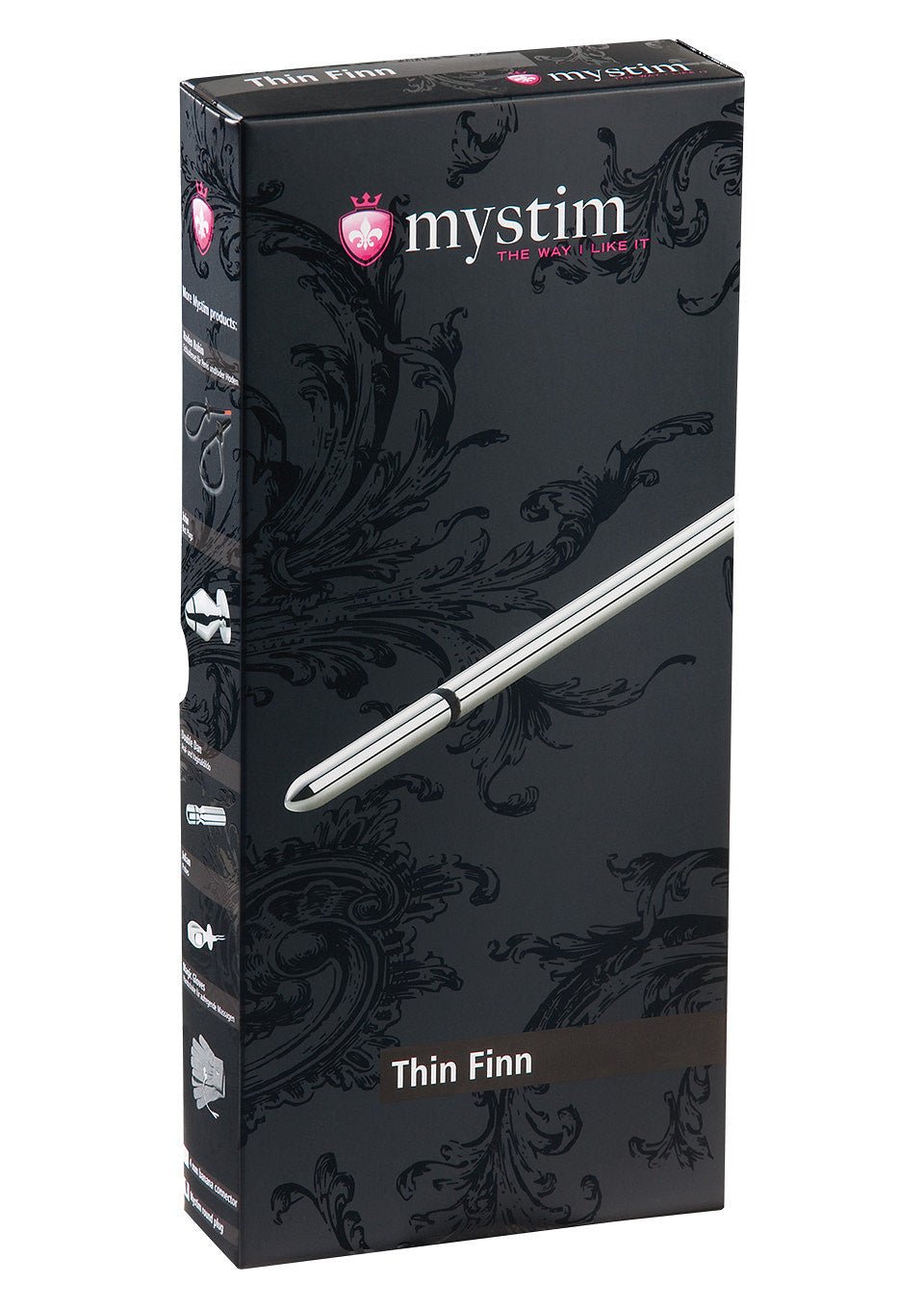 Mystim Dilator Thin Finn – Aluminium Urethrale Sound 8 mm | 25 cm - E-Stim Accessoire - SM-speeltjes