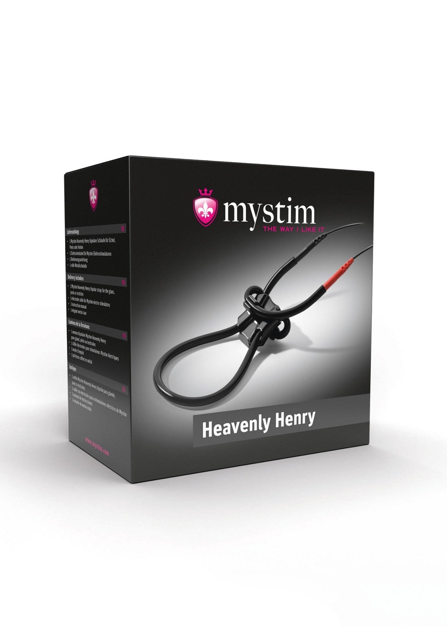Mystim Heavenly Henry – Bipolaire Siliconen Eikel- & Penislus voor E-Stim - E-Stim Accessoire - SM-speeltjes