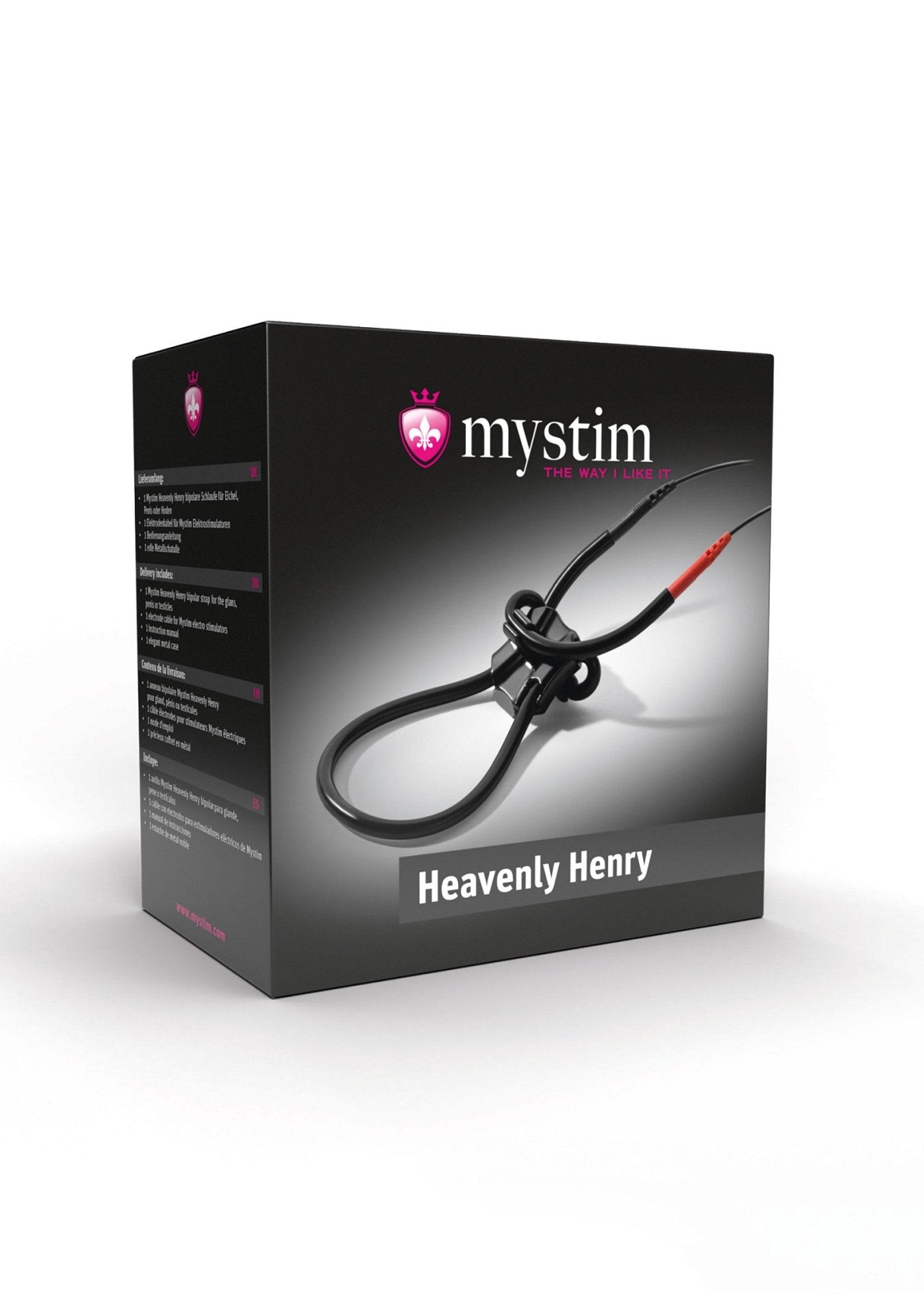 Mystim Heavenly Henry – Bipolaire Siliconen Eikel- & Penislus voor E-Stim - E-Stim Accessoire - SM-speeltjes