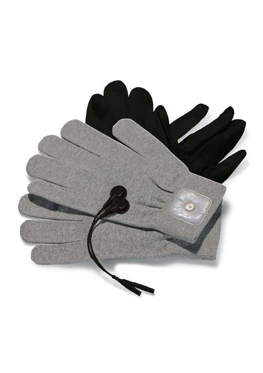 Mystim Magic Gloves – Geleidende E-Stim Handschoenen met Adapters - E-Stim Accessoire - SM-speeltjes