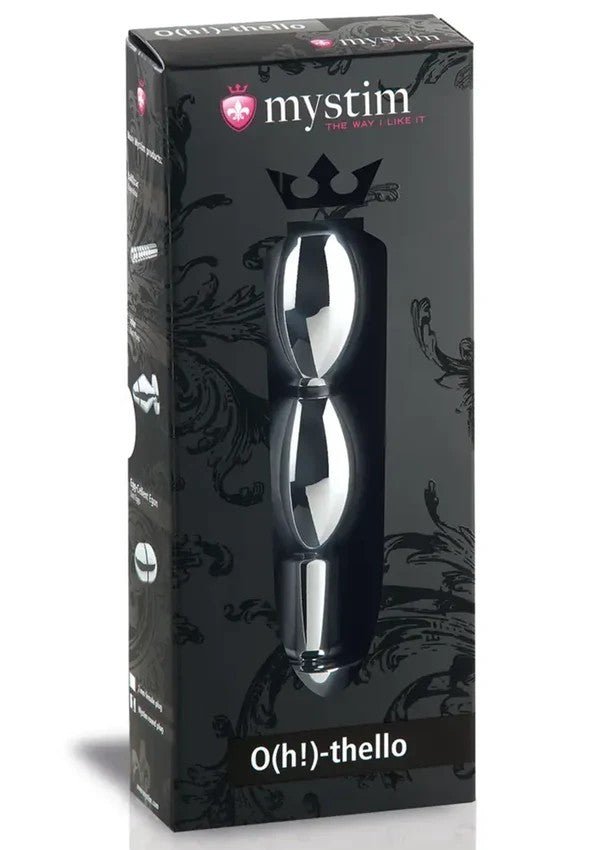 Mystim O(h!)-thello E-Stim Butt Plug – Dubbel Ovaal 14cm - E-Stim Accessoire - SM-speeltjes