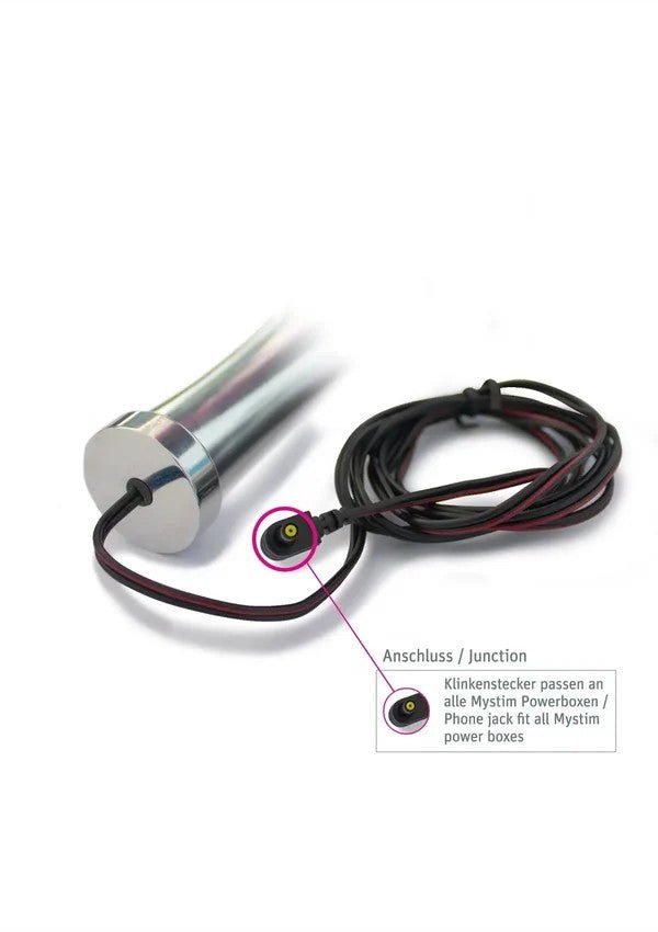 Mystim O(h!)-thello E-Stim Butt Plug – Dubbel Ovaal 14cm - E-Stim Accessoire - SM-speeltjes