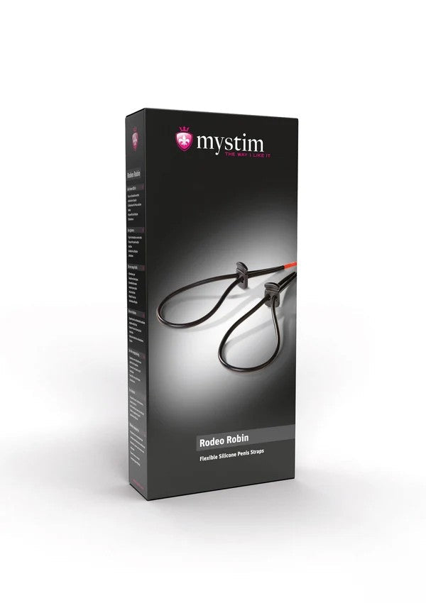Mystim Rodeo Robin – Verstelbare Electro Penis & Balzak Lussen - E-Stim Accessoire - SM-speeltjes