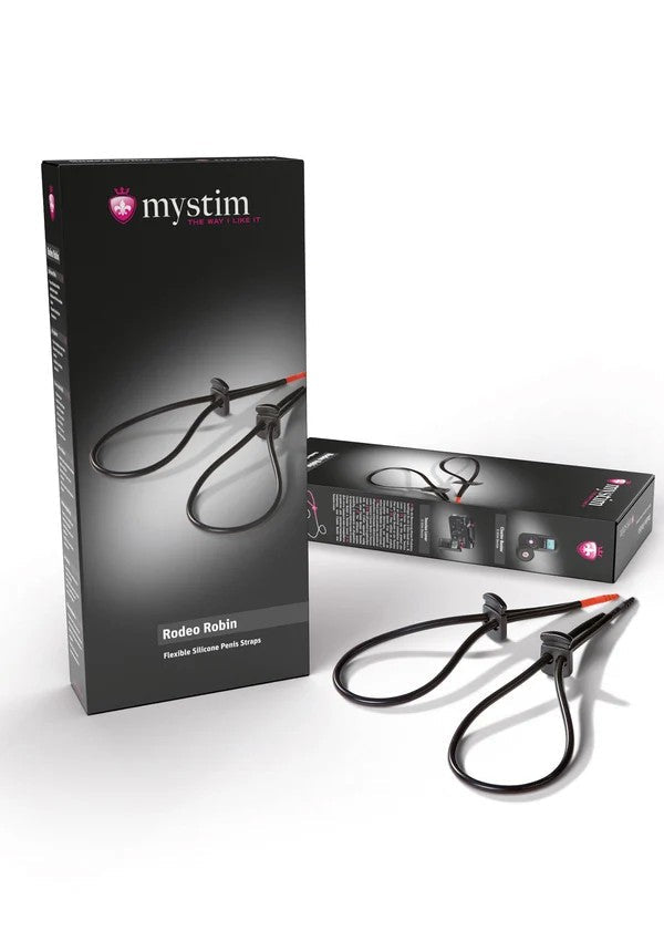 Mystim Rodeo Robin – Verstelbare Electro Penis & Balzak Lussen - E-Stim Accessoire - SM-speeltjes