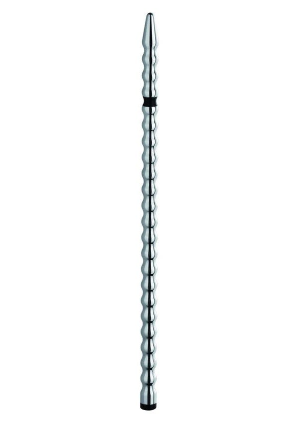 Mystim Tickleberry Finn Ribbed Sound – Elektro Dilator 19,6cm Ø8mm - E-Stim Accessoire - SM-speeltjes
