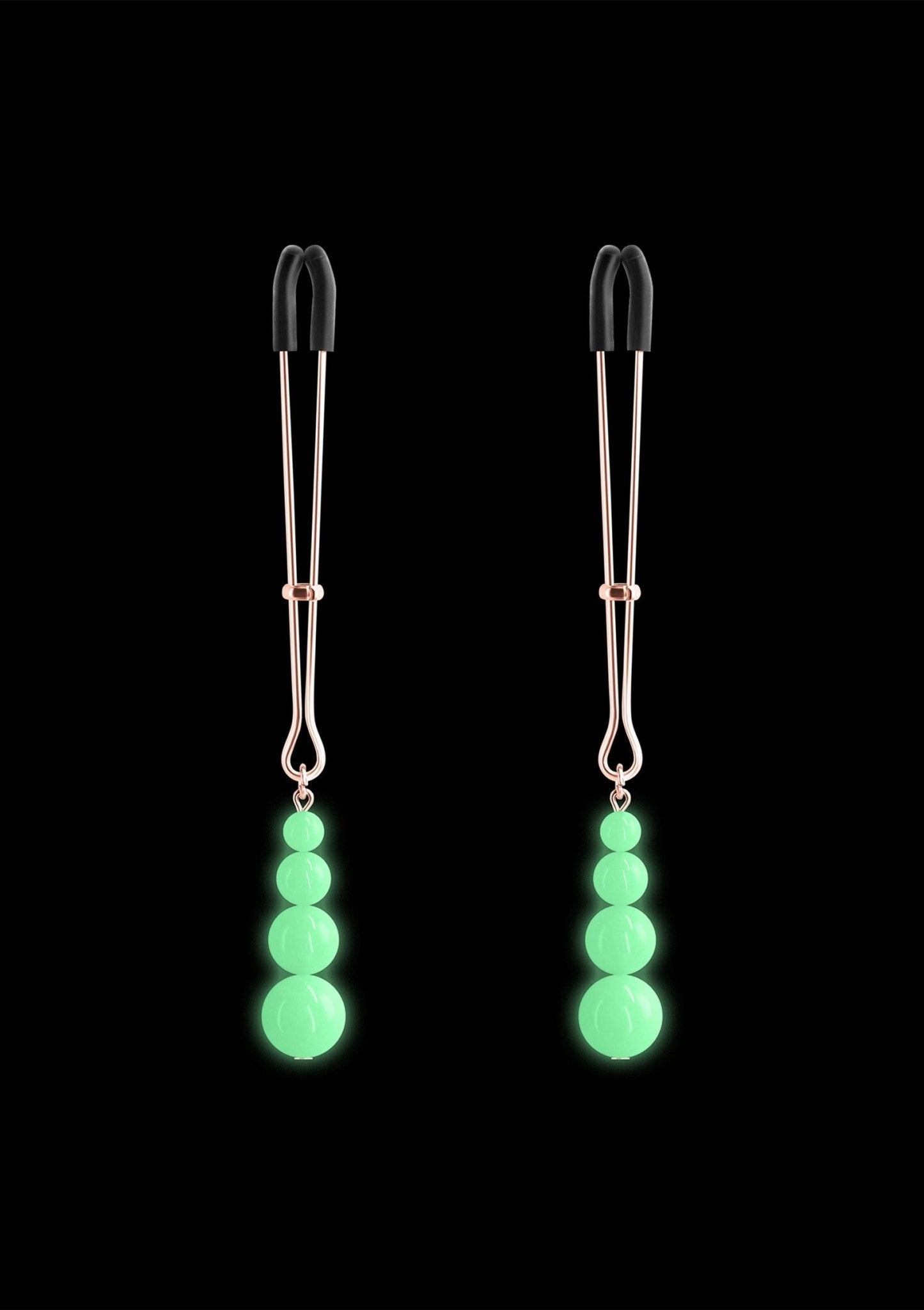 Nipple Clamps G2 Glow in the Dark Goudkleurig - BDSM Tepelklemmen - BDSM - SM - speeltjes