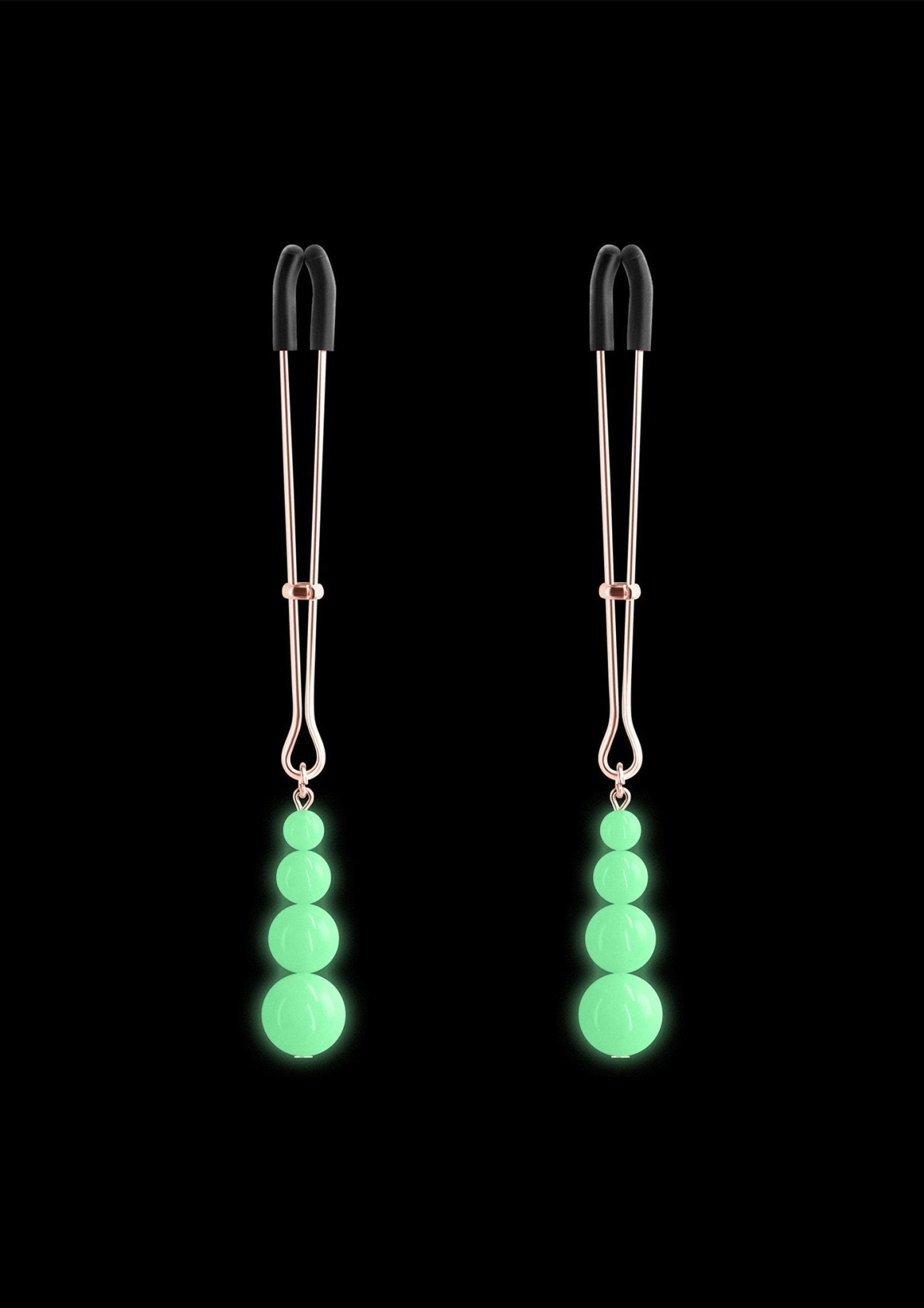 Nipple Clamps G2 Glow in the Dark Goudkleurig - BDSM Tepelklemmen - BDSM - SM - speeltjes