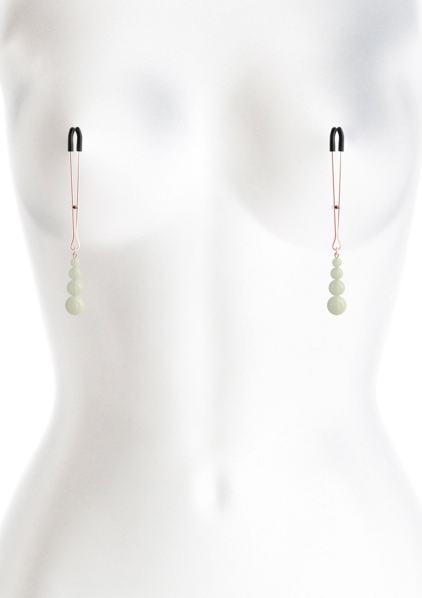 Nipple Clamps G2 Glow in the Dark Goudkleurig - BDSM Tepelklemmen - BDSM - SM - speeltjes