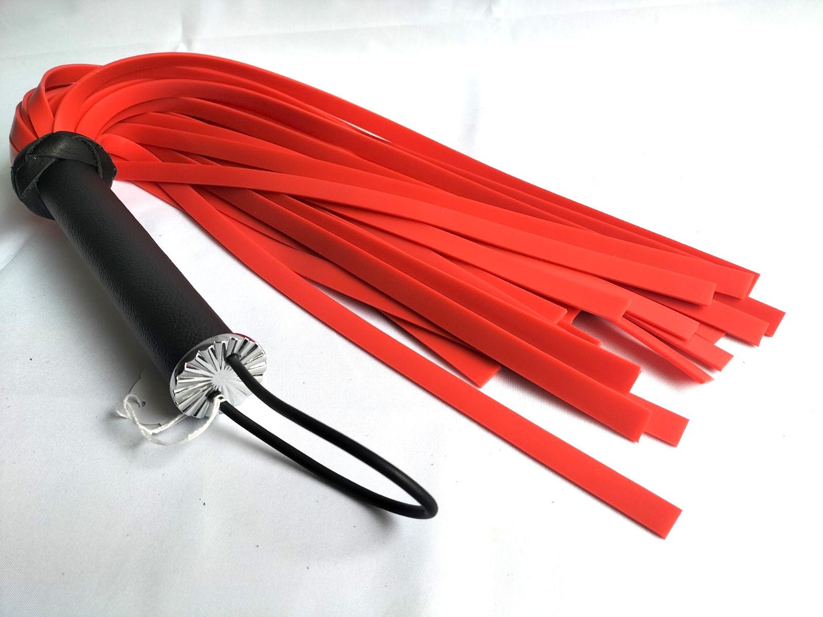 Oranje silicone flogger - SM - speeltjes