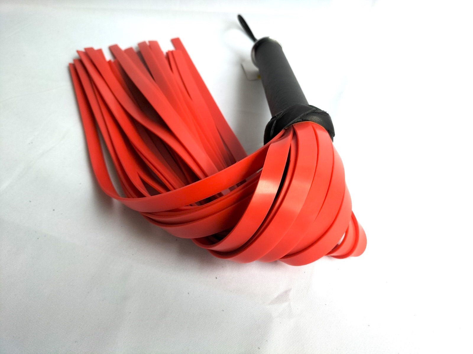 Oranje silicone flogger - SM - speeltjes