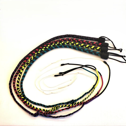 Paracord Bullwhip 60cm 140g FLUO Kleuren - Premium Handvat 18mm Verzwaard - Impact Play - Zwepen - SM - speeltjes