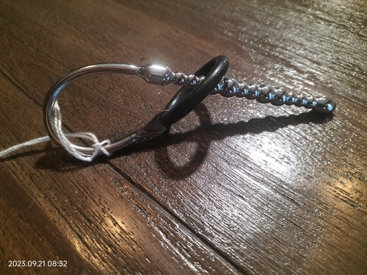 Penis plug met balletjes - SM - speeltjes