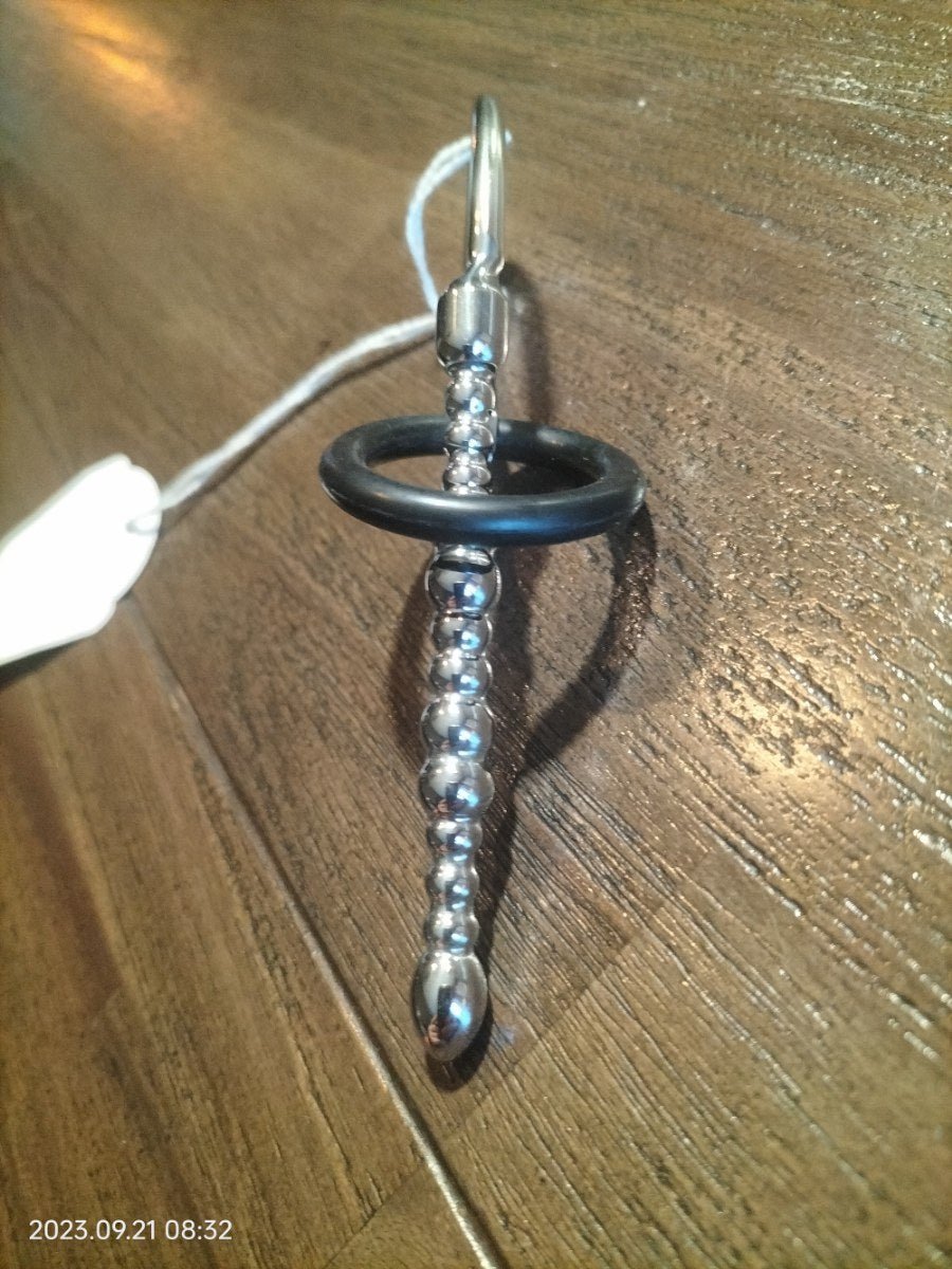 Penis plug met balletjes - SM - speeltjes