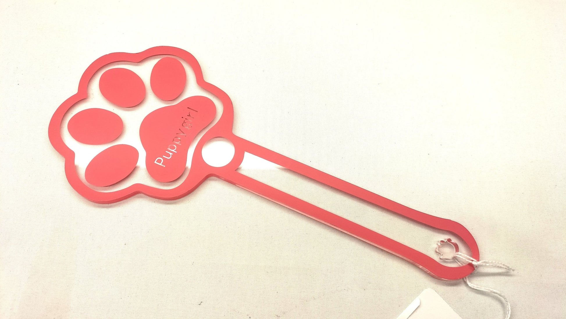 Plexi Hondenpoot Paddel Roze - Puppy BDSM Paddel voor Puppy Play - Impact Toys - SM - speeltjes