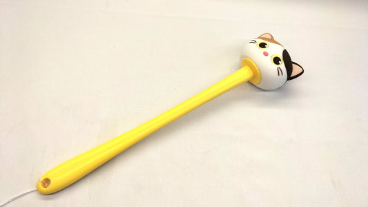 Poezen mepper geel handvat - BDSM Paddle - SM - speeltjes