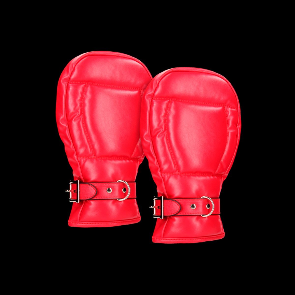 Puppy play handschoenen rood met slotje - SM - speeltjes