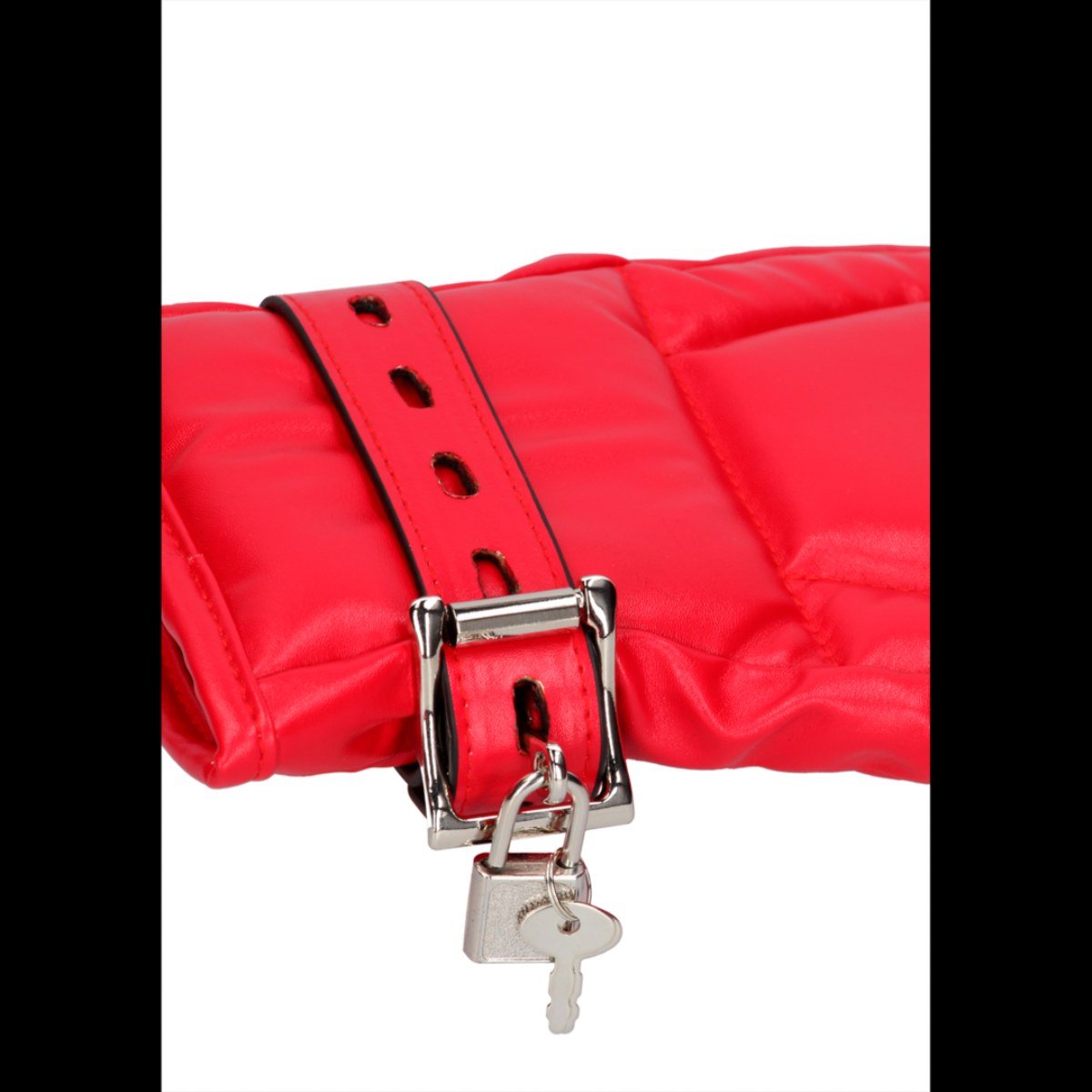 Puppy play handschoenen rood met slotje - SM - speeltjes