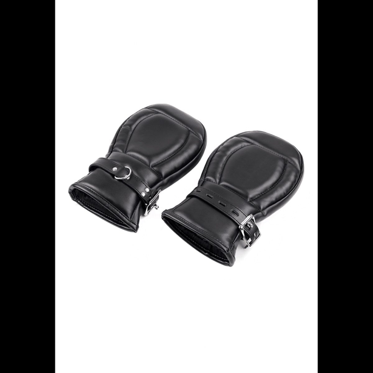 Puppy play handschoenen zwart met slotje - SM - speeltjes