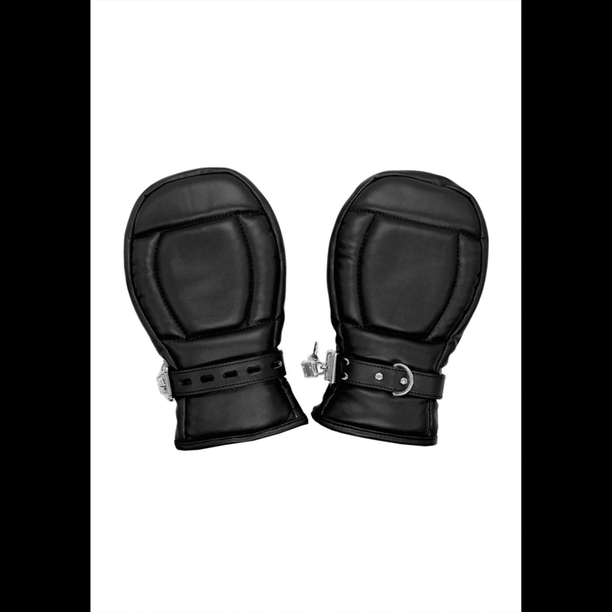 Puppy play handschoenen zwart met slotje - SM - speeltjes