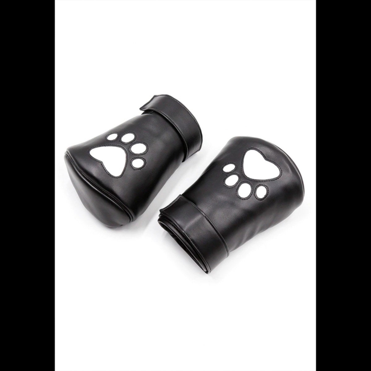 Puppy play handschoenen zwart/wit - SM - speeltjes