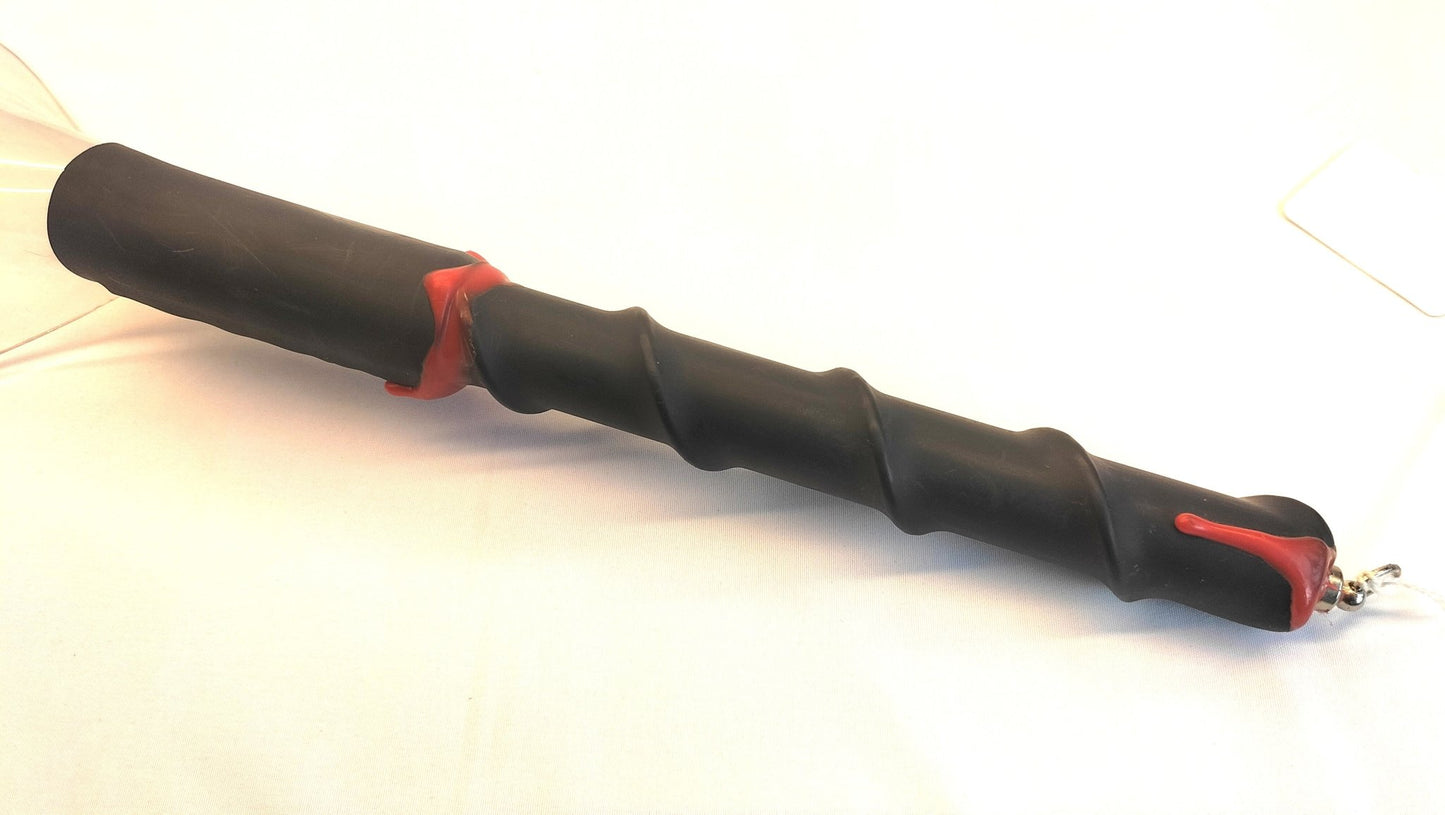 PVC Devil's Tail Breed – Handgemaakt Impact Play Zweep - Impact Play - SM - speeltjes