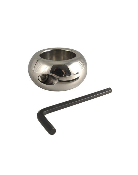 Rimba Ballstretcher Metaal Donutvorm – CBT Ring met Inbussleutel 3 cm - CBT Klemmen - SM-speeltjes
