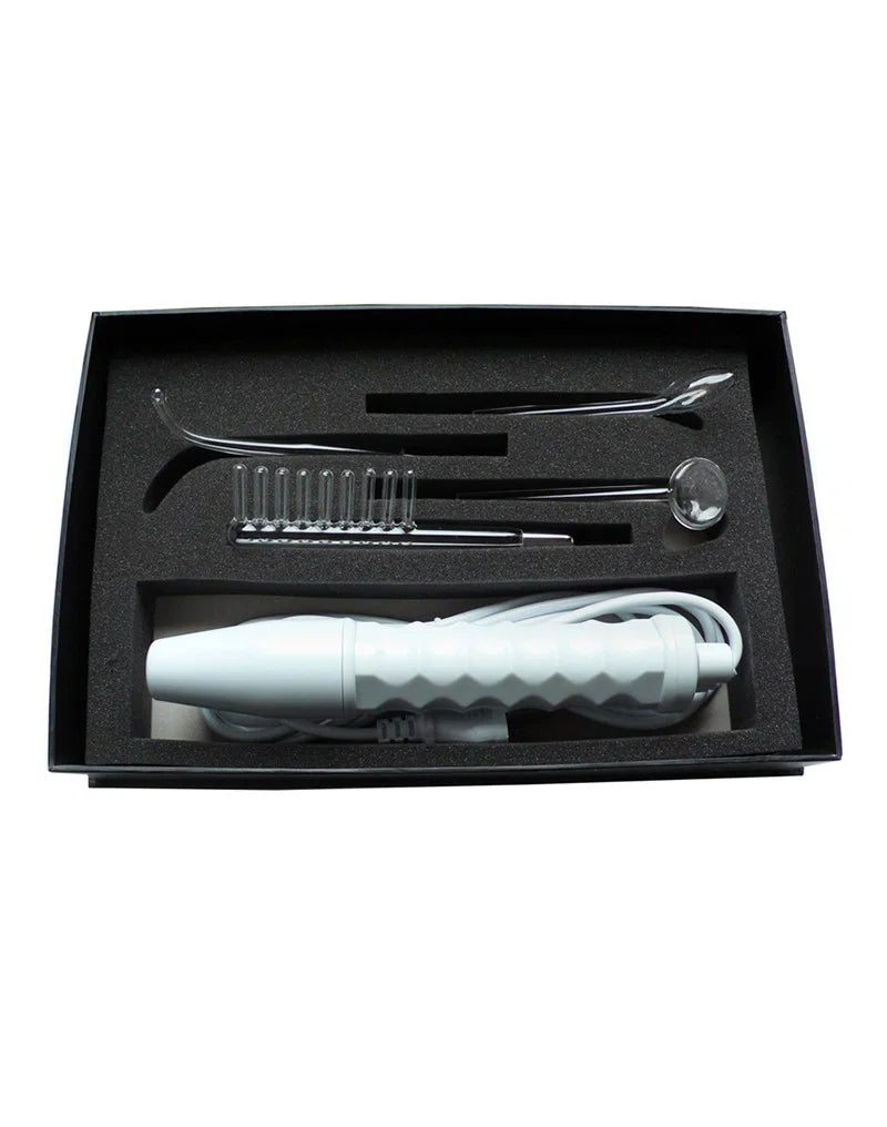 Rimba ElectroSex NeonWand – 220V Solid-State Violet Wand met 4 Glazen Elektroden